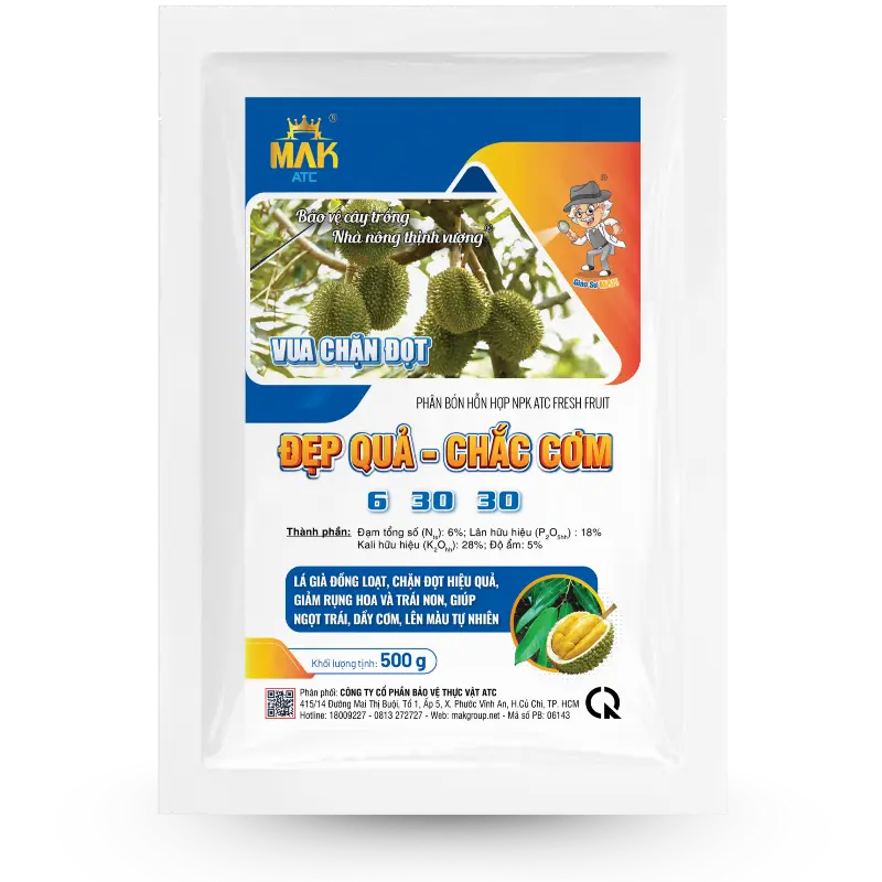 Fertilizer BEAUTIFUL FRUIT - FIRM GRAIN 6 - 30 - 30 (ATC Fresh Fruit)