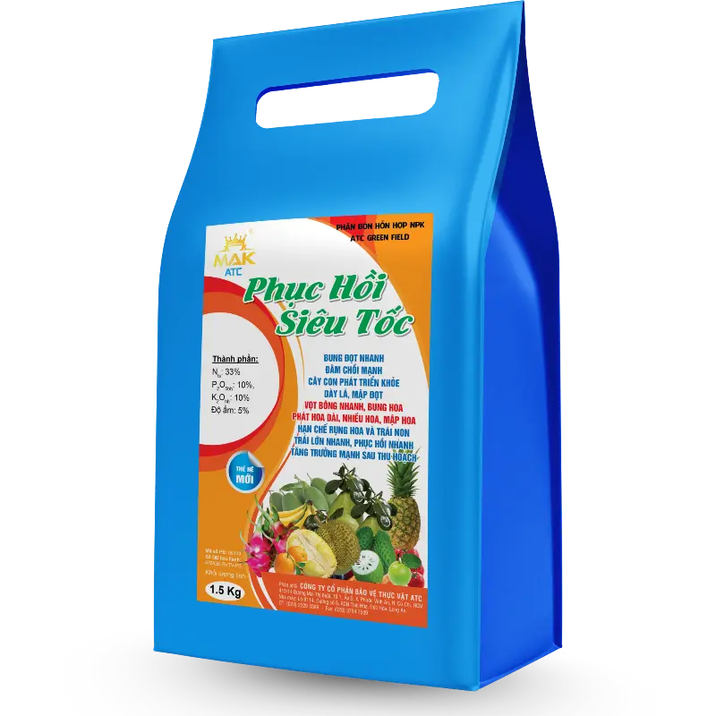 Fertilizer PHỤC HỒI SIÊU TỐC ATC GREEN FIELD (33 – 10 - 10)
